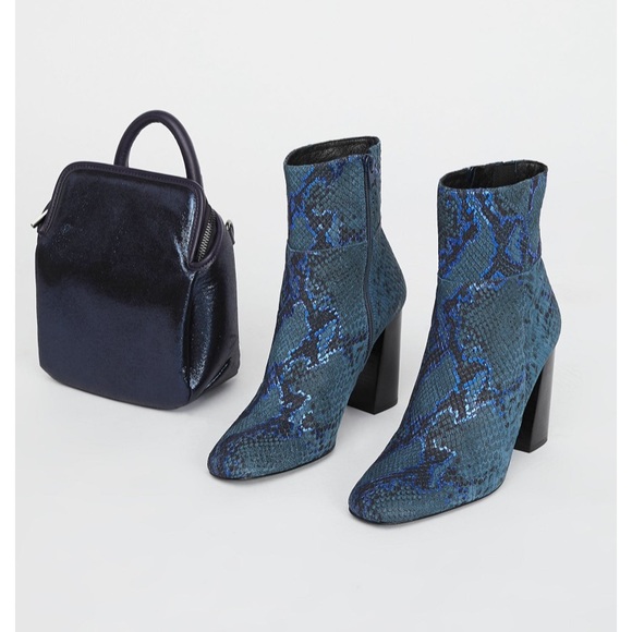blue snake boots
